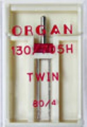 Organ Иглы двойные стандарт № 80/4.0, 1 шт.