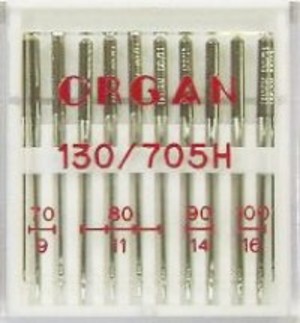Organ Иглы стандарт №№ 70(2),80(4),90(2),100(2), 10 шт.