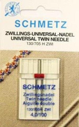 Schmetz Иглы стандартные двойные 130/705H ZWI № 100/4.0, 1 шт.