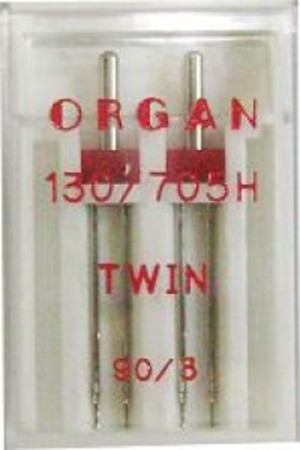 Organ Иглы двойные стандарт № 90/3.0, 2 шт.