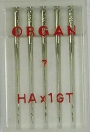 Organ Иглы шёлк № 55, 5 шт.