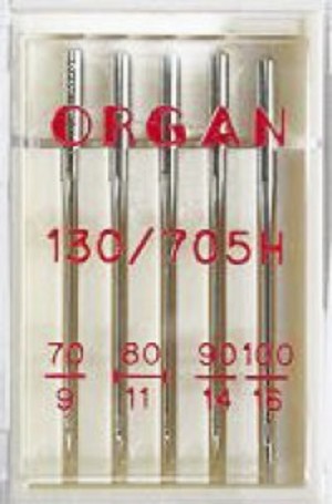Organ Иглы стандарт №№ 70,80(2),90,100, 5 шт.